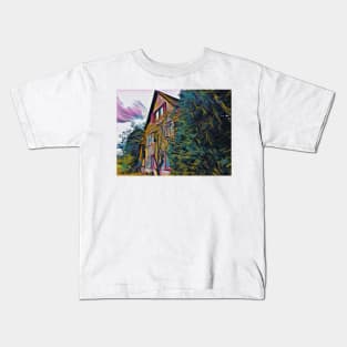 Swiss Cottage in the forest Kids T-Shirt